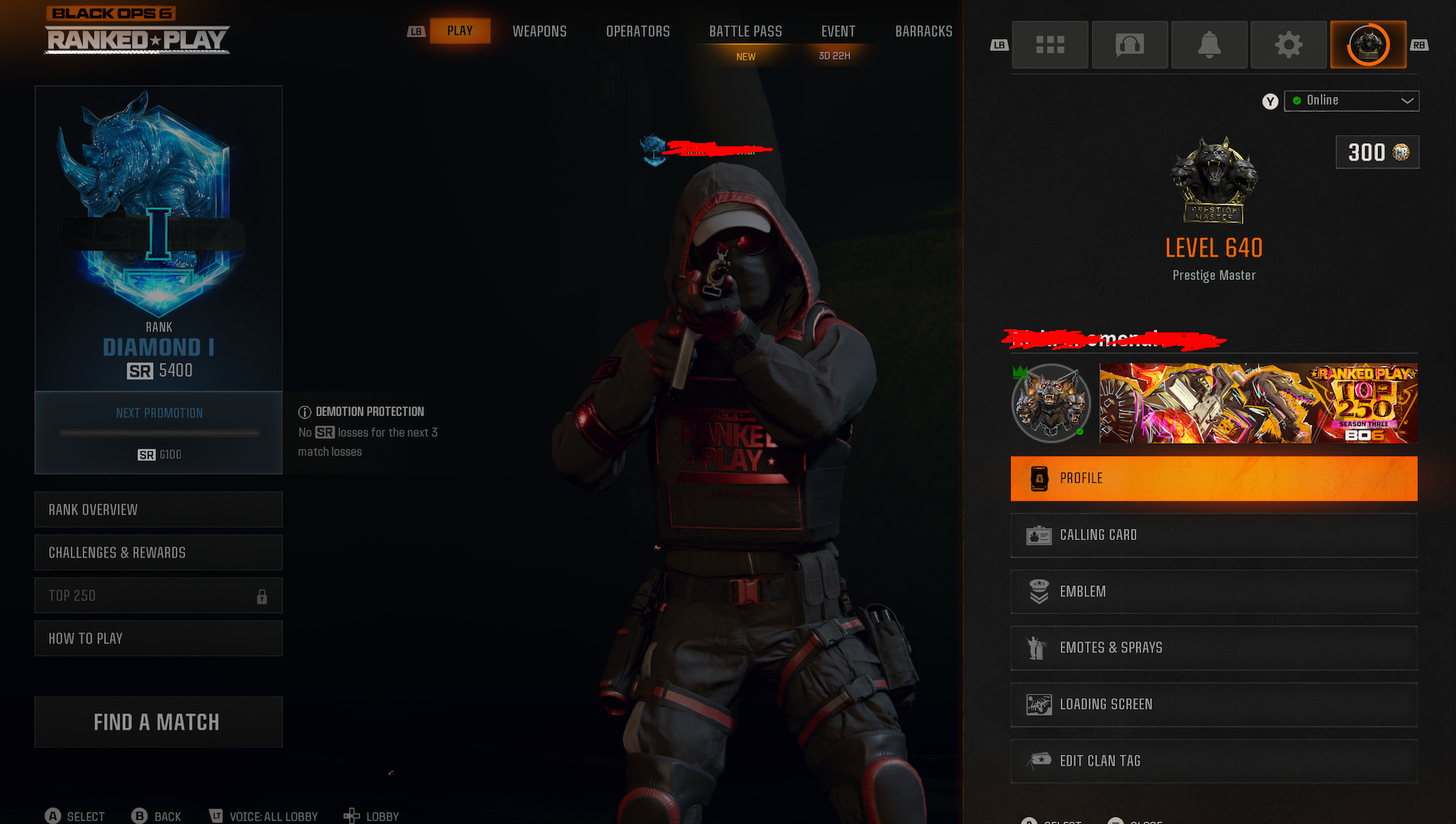 BO6/Warzone account top250 season 3, max weapon, aged account and more
